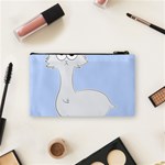 Grumpy Persian Cat Llama Cosmetic Bag (Small)  Back