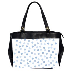 Bubble Balloon Circle Polka Blue Office Handbags (2 Sides)  by Mariart