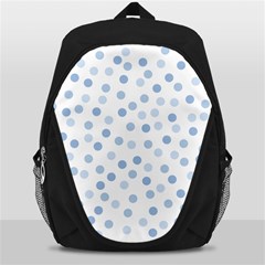 Bubble Balloon Circle Polka Blue Backpack Bag by Mariart