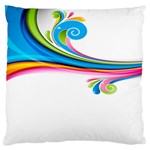 Colored Lines Rainbow Large Flano Cushion Case (Two Sides) Front