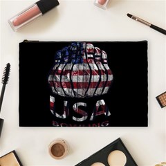 Usa Bowling  Cosmetic Bag (large)  by Valentinaart