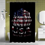 USA Bowling  Shower Curtain 48  x 72  (Small)  Curtain(48  X 72 ) - 42.18 x64.8  Curtain(48  X 72 )