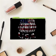 Usa Bowling  Cosmetic Bag (xs) by Valentinaart