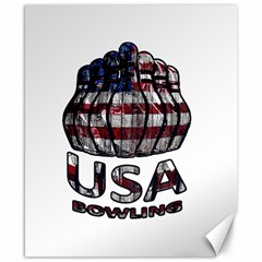 Usa Bowling  Canvas 8  X 10  by Valentinaart