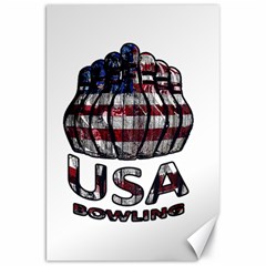 Usa Bowling  Canvas 20  X 30   by Valentinaart