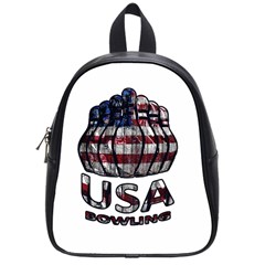 Usa Bowling  School Bags (small)  by Valentinaart