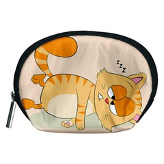 Even Cat Hates Monday Accessory Pouches (medium)  by Catifornia