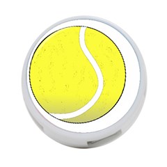 Tennis Ball Ball Sport Fitness 4-port Usb Hub (two Sides)  by Nexatart