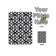 Dark Horse Playing Card Black White Playing Cards 54 (mini)  by Mariart