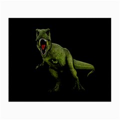 Dinosaurs T-rex Small Glasses Cloth (2-side) by Valentinaart