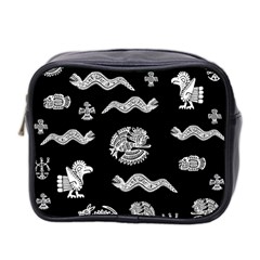 Aztecs Pattern Mini Toiletries Bag 2-side by Valentinaart