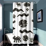 Aztecs pattern Shower Curtain 36  x 72  (Stall)  Curtain(36 X72 ) - 33.26 x66.24  Curtain(36 X72 )