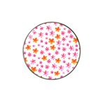 Watercolor Summer Flowers Pattern Hat Clip Ball Marker (10 pack) Front