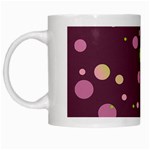 Decorative dots pattern White Mugs Left