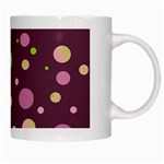 Decorative dots pattern White Mugs Right