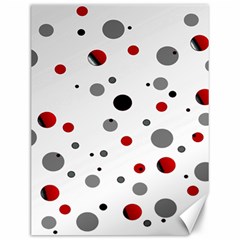 Decorative Dots Pattern Canvas 12  X 16   by ValentinaDesign