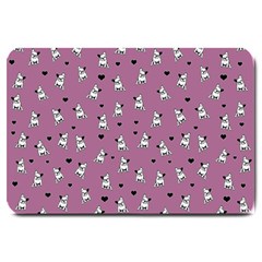 French Bulldog Large Doormat  by Valentinaart