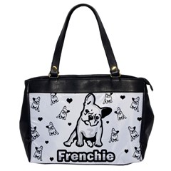 French Bulldog Office Handbags by Valentinaart