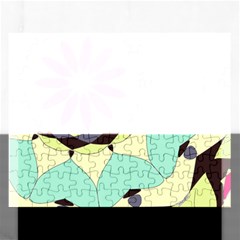 Pink Flower Rectangular Jigsaw Puzzl by digitaldivadesigns