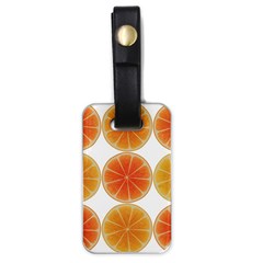 Orange Discs Orange Slices Fruit Luggage Tags (one Side)  by Nexatart