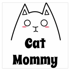 Love My Cat Mommy Large Satin Scarf (square) by Catifornia