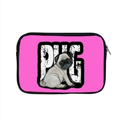 Pug Apple Macbook Pro 15  Zipper Case by Valentinaart