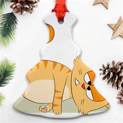 Even Cat Hates Monday Christmas Tree Ornament (two Sides) by Catifornia