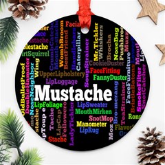 Mustache Ornament (round) by Mariart