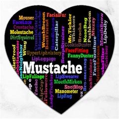 Mustache Jigsaw Puzzle (heart) by Mariart