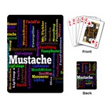 Mustache Playing Card Back