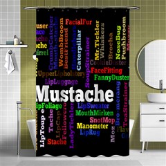 Mustache Shower Curtain 48  X 72  (small)  by Mariart