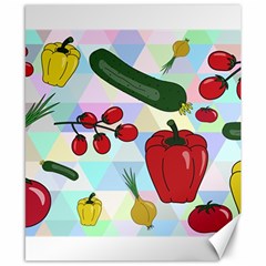 Vegetables Cucumber Tomato Canvas 8  X 10  by Nexatart