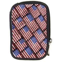 Usa Flag Grunge Pattern Compact Camera Cases by dflcprints