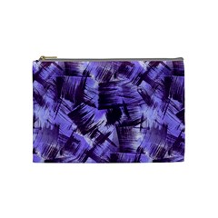 Purple Paint Strokes Cosmetic Bag (medium)  by KirstenStar