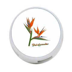 Bird Of Paradise 4-port Usb Hub (one Side) by Valentinaart