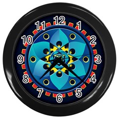 Abstract Mechanical Object Wall Clocks (black) by linceazul
