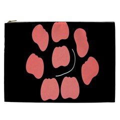 Craft Pink Black Polka Spot Cosmetic Bag (xxl)  by Mariart