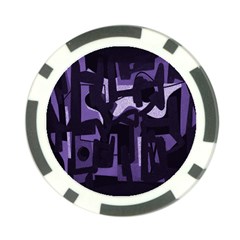 Abstract Art Poker Chip Card Guard by ValentinaDesign