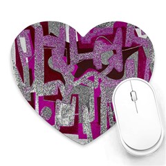 Abstract Art Heart Mousepads by ValentinaDesign