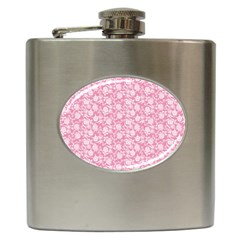 Roses Pattern Hip Flask (6 Oz) by Valentinaart