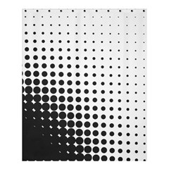 Comic Dots Polka Black White Shower Curtain 60  X 72  (medium)  by Mariart