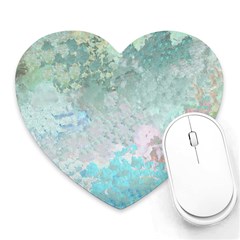 Pastel Garden Heart Mousepads by digitaldivadesigns