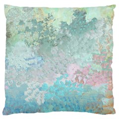 Pastel Garden Large Flano Cushion Case (two Sides) by digitaldivadesigns