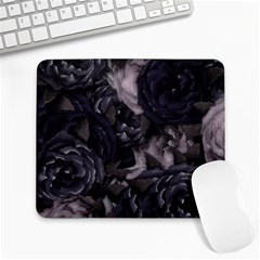 Dark Purple Roses Large Mousepads by LovelyDesigns4U