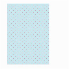 Blue Red Circle Polka Large Garden Flag (two Sides) by Mariart