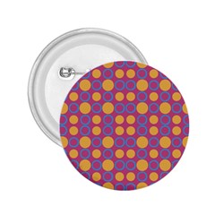 Colorful Geometric Polka Print 2 25  Buttons by dflcprints