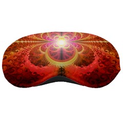 Liquid Sunset, A Beautiful Fractal Burst Of Fiery Colors Sleeping Masks by jayaprime