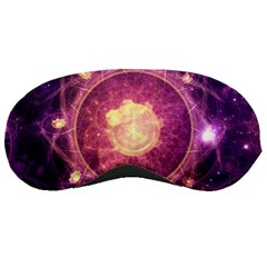 A Gold And Royal Purple Fractal Map Of The Stars Sleeping Masks by jayaprime