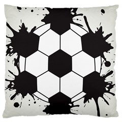 Soccer Camp Splat Ball Sport Large Cushion Case (one Side) by Mariart