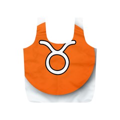 Taurus Symbol Sign Orange Full Print Recycle Bags (s)  by Mariart